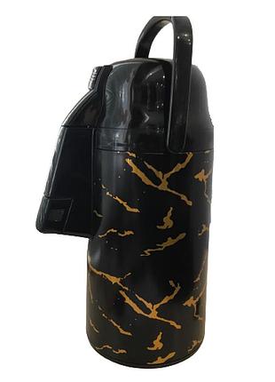 Термос со стеклянной колбой stenson mt-0759 3l с ручкой black