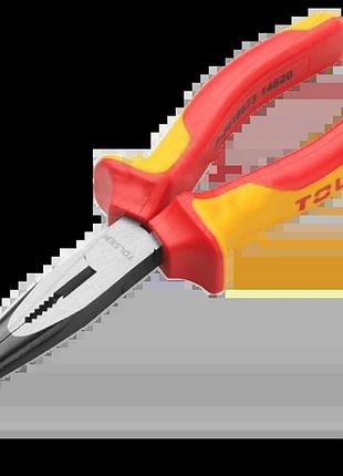 Изолированные длинногубцы из кованой стали tolsen tools premium 160 мм