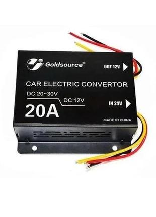 Преобразователь авто инвертор dc/dc 24v-12v 20a gs-d20a 240w
