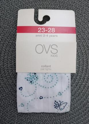 Капроновые колготки ovs с узором на девочку