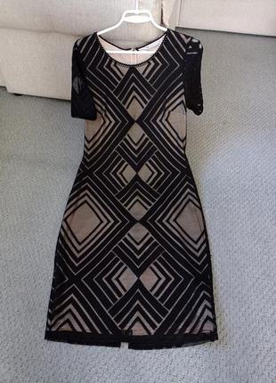 Сукня плаття платье класичного прямого крою з розрізом ззаду.3 фото