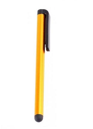 Стилус для ємнісних екранів value s0542 гумовий наконечник yellow