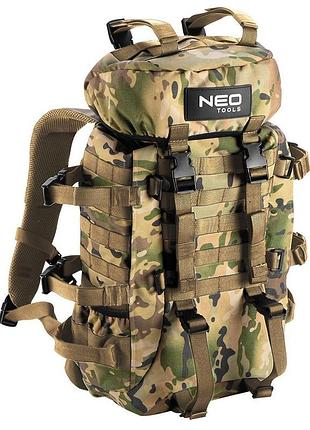 Туристический рюкзак neo tools 84-325 30л полиэстер 600d зеленый/камуфляж 30л