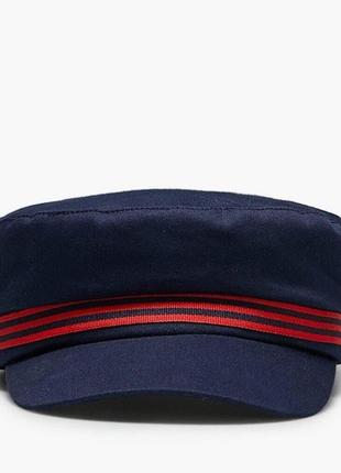 Кепка stradivarius темно-синя