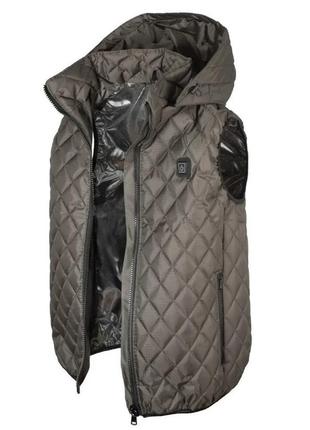 Жилет с капюшоном и подогревом от usb shine khaki 3xl