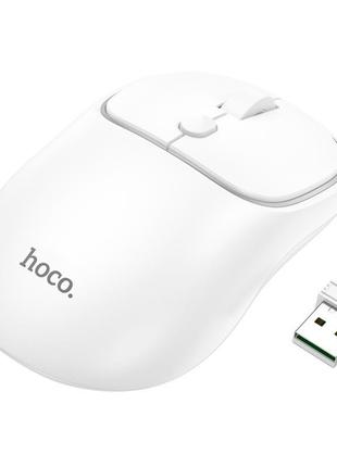 Мышь компьютерная hoco gm25 royal dual-mode business wireless mouse 1600 dpi белый