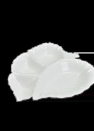 Минажница фарфор stenson mc3278-12 "письмо" 12" (30.5см) 4 шт/уп