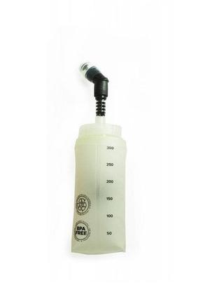 Фляга силиконовая с широким горлом travel extreme soft flask 300мл белая3 фото