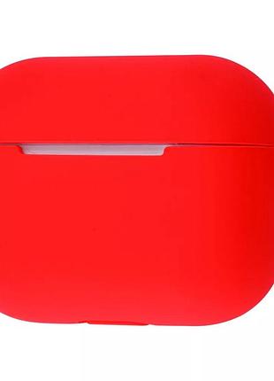 Чехол silicone case new для наушников airpods pro с карабином red