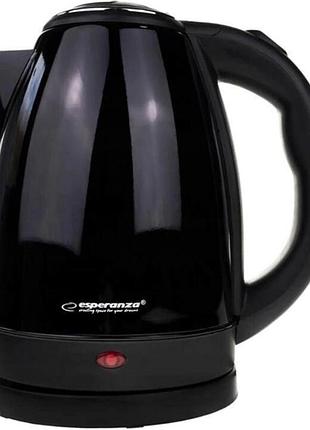 Электрочайник esperanza ekk113k kettle victoria 1.8л 1800вт черный
