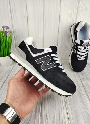 Кроссовки new balance 574 black white