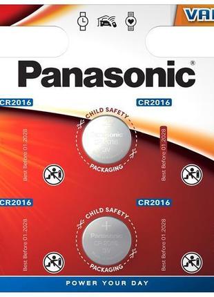 Литиевая батарейка panasonic cr2016 lithium cr-2016el/6b 3в блистер 6шт