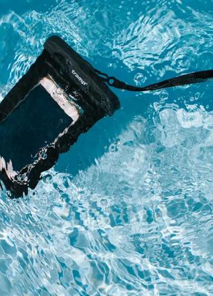Гермопакет для мобільного телефону плаваючий tramp tra-277 чорний4 фото