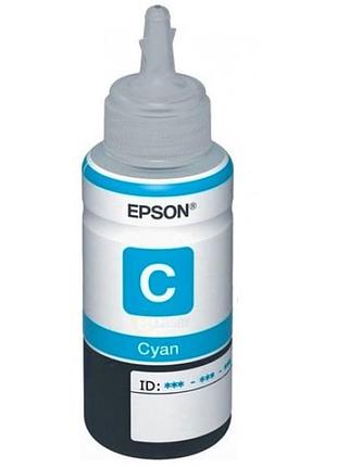 Чернила для струйного принтера epson l100 cyan ink bottle 70 мл c13t66424a