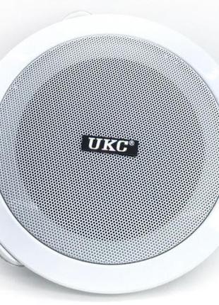 Акустика для потолка ukc cs-5500bm 6вт white