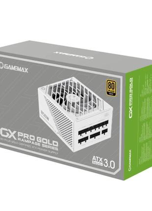 Блок питания gamemax gx-1050 pro wt 135мм/1050вт белый