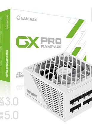 Блок питания gamemax gx-1050 pro wt 135мм/1050вт белый