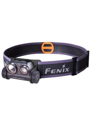 Фонарь налобный для бега fenix hm65r-dt, фиолетовый