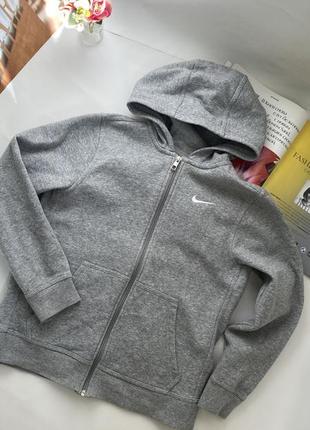 Детская спортивная кофта, худи на флисе nike 🩶