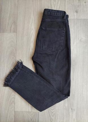 Женские тёмно- серые джинсы6 фото