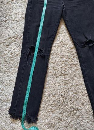 Женские тёмно- серые джинсы2 фото