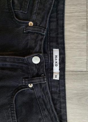 Женские тёмно- серые джинсы5 фото