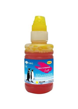 Чернила g&g для принтеров epson l100/l200 100мл / струйная печать yellow (g&g-c13t66444a)