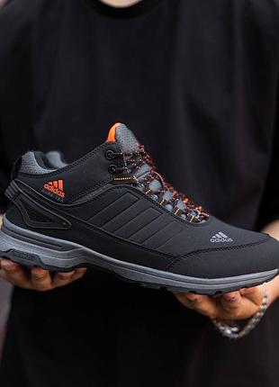 Топові кросівки adidas, чоловічі, демсезонні, чорні, gore-tex, прочний нубук