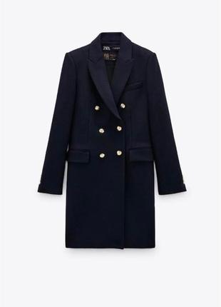 Нове пальто zara manteco 75% вовна шерстяне