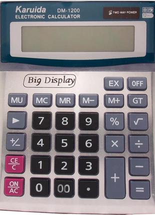 Калькулятор настольный бухгалтерский karuida dm-1200v