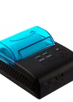 Термопринтер мобильный, pos, bluetooth 4.0 чековый принтер 58мм 5805dd