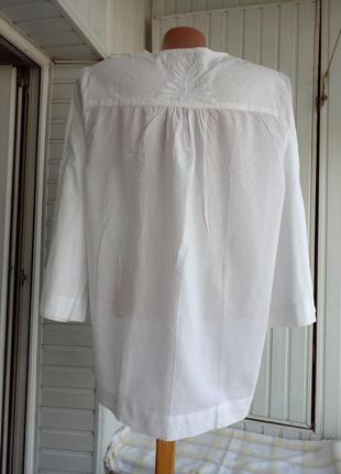 Коттоновая блуза с вышивкой вышиванка8 фото