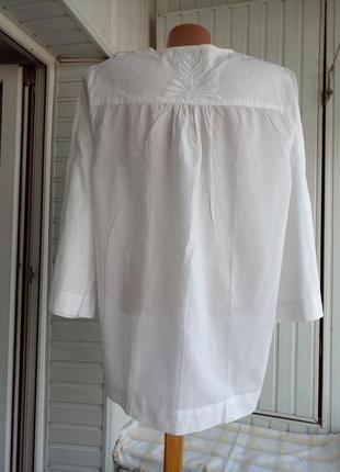 Коттоновая блуза с вышивкой вышиванка3 фото