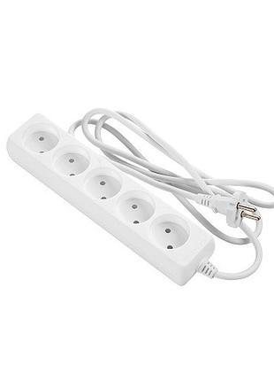 Сетевой удлинитель 2e 2e-u0510m1.5 5xcee7/17 2gх1.0мм2 1.5м 10а white