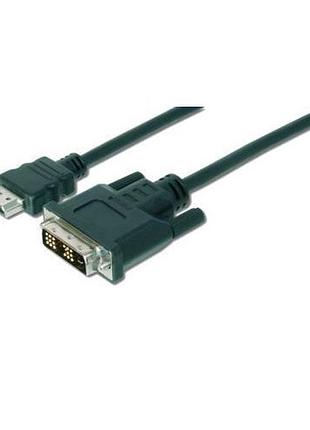 Кабель hdmi to dvi-d am/am assmann ak-330300-020-s 60гц 2м черный