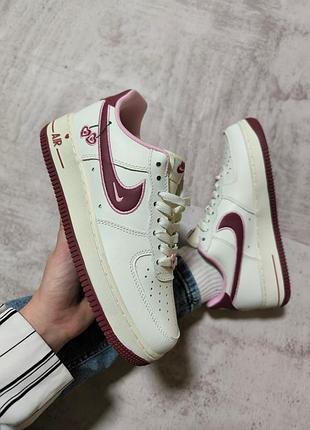 Женские кроссовки nike air force 1 cherry