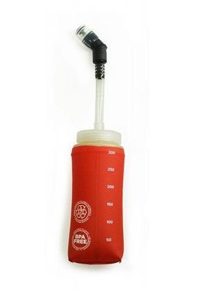Фляга силіконова з широким горлом travel extreme soft flask 300мл червона4 фото