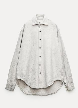 Продам джинсовую рубашку рубашку от zara