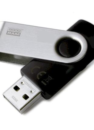 Флеш память/флешка goodram uts2 twister black 8гб/usb 2.0 черный (uts2-0080k0r11)