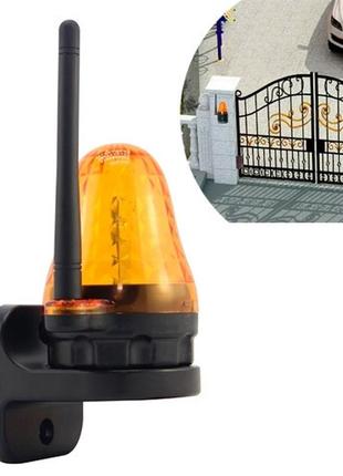 Сигнальная лампа для ворот с антенной led 12-265в jd-06