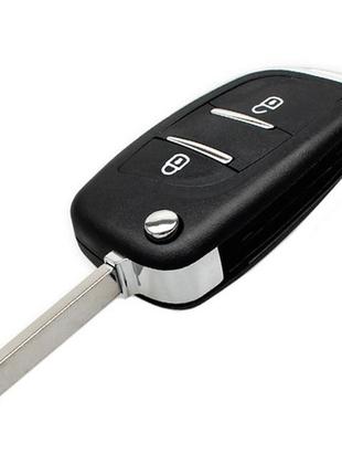 Выкидной ключ, корпус под чип, 2кн, peugeot, ниша ce0523, va2, new