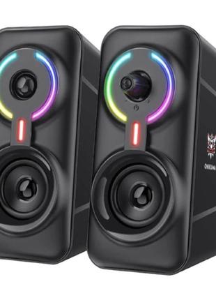 Акустика для пк onikuma rgb backlight l6 5wx2 bt usb 3.5mm black