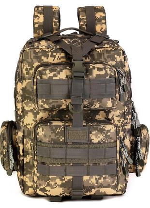 Рюкзак тактический военный штурмовой protector plus s431 30л с системой molle pixel камуфляж2 фото