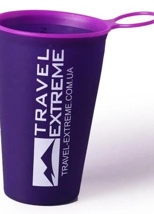 Силиконовый складной стакан travel-extreme softcup 200мл violet