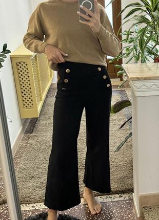 Штани брюки кюлоти h&m з гудзиками