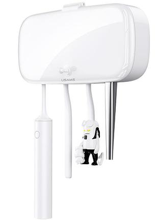 Ультрафиолетовый дезинфектор для зубных щеток usams us-zb183 uv toothbrush sterilizer 1 вт white