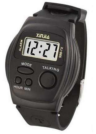Часы наручные мужские разговаривающие watches 665 black