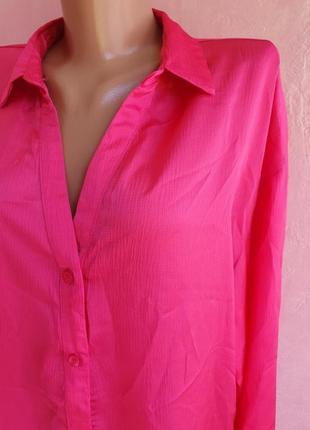 Блуза сорочка сукня малинова6 фото