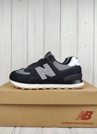 Кроссовки new balance 574 black gray