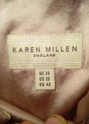 Довга атласна сукня karen millen oyster3 фото